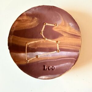Handmade Leo Clay Trinket Dish